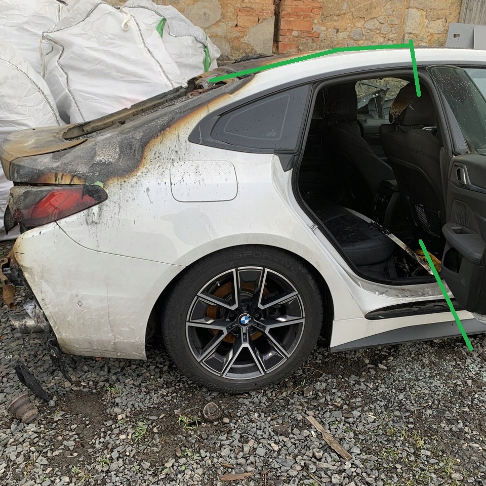 фото №12, Четверть задняя задняя правая крыло lak: a96 do bmw 4 g26 gran coupe lift 23r