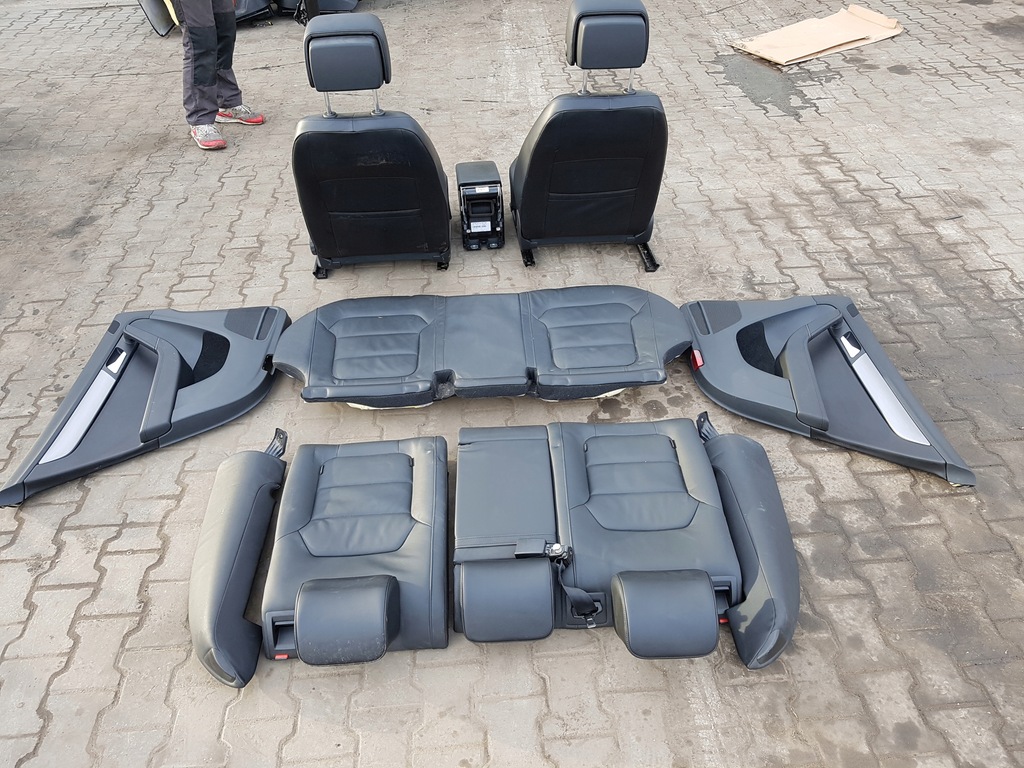 фото №8, Vw passat b7 sedan сиденья кожаный заднее сиденье