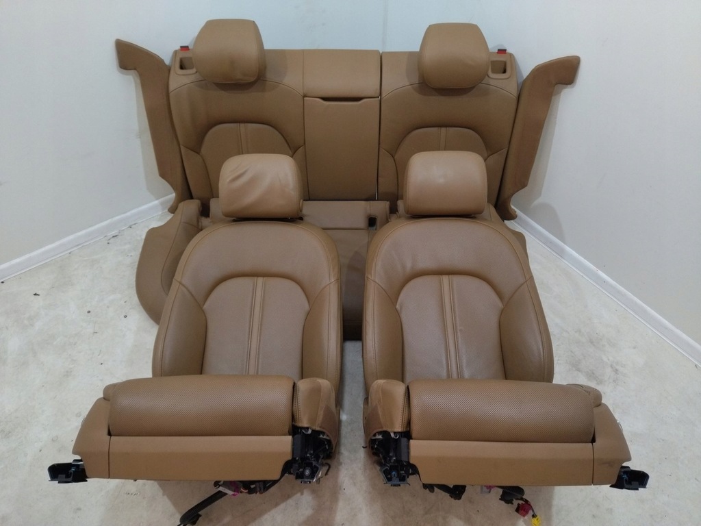 фото №5, Оббивка сидіння перед заднє сидіння задня коричневий вентиляція audi a7 2011-2018r