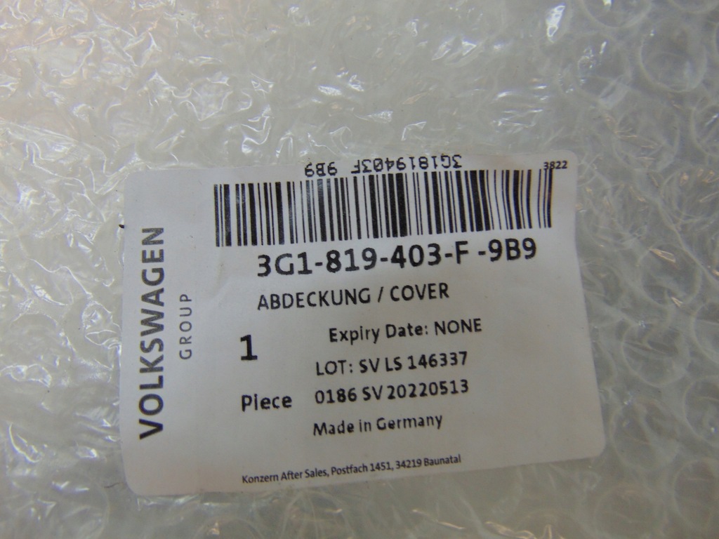 фото №9, Vw passat b8 2014- жабо левая 1s1819403f