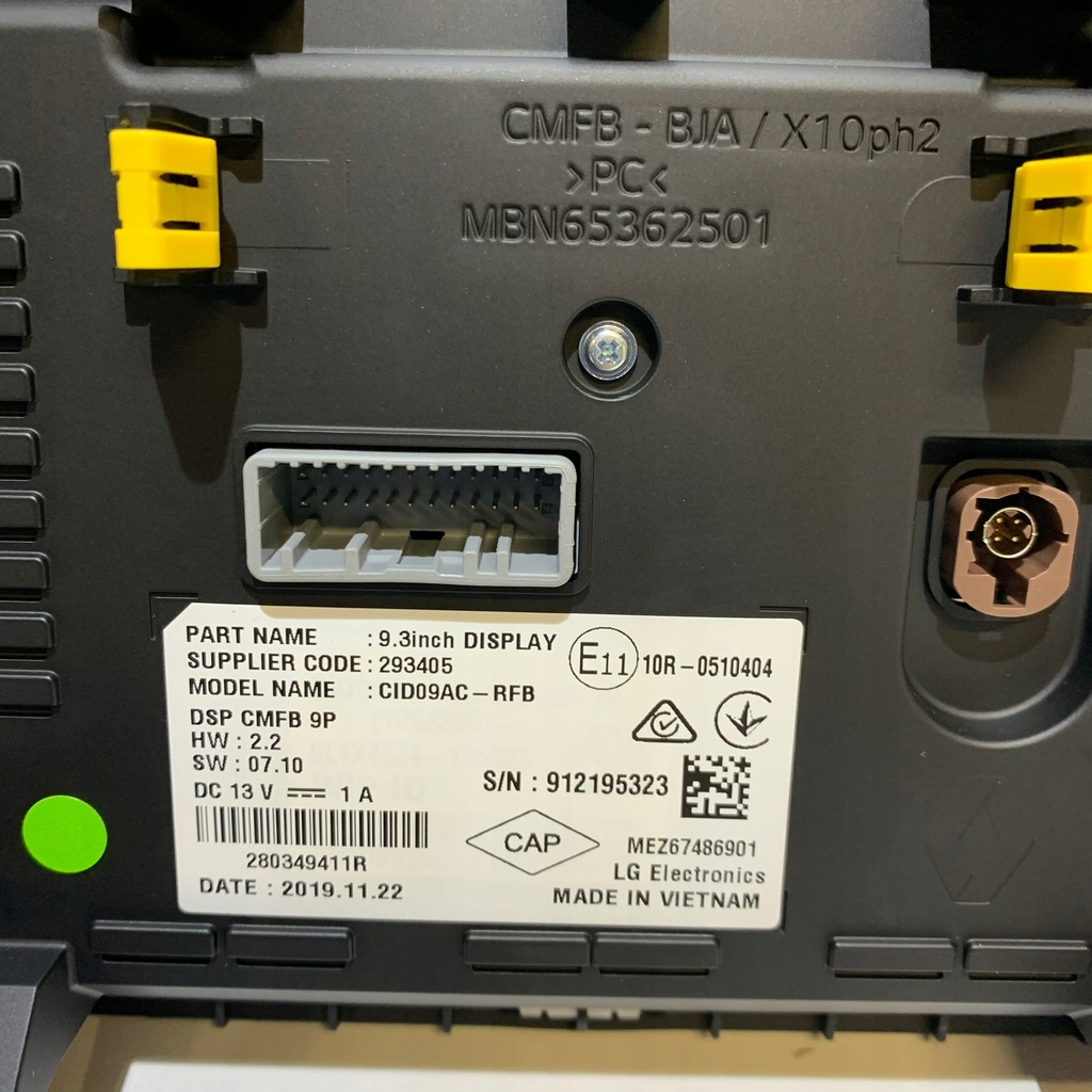 фото №4, Renault clio v экран навигация радио панель управление 280349411r