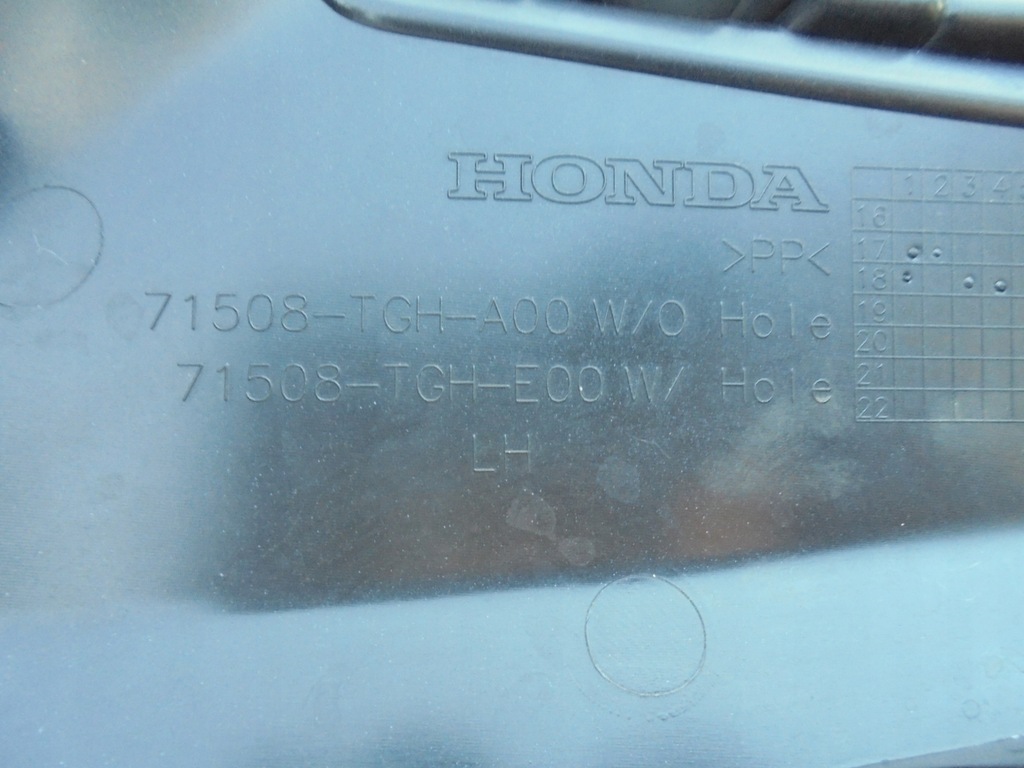 фото №5, Решітка w бампер задня ліва honda civic x type-r