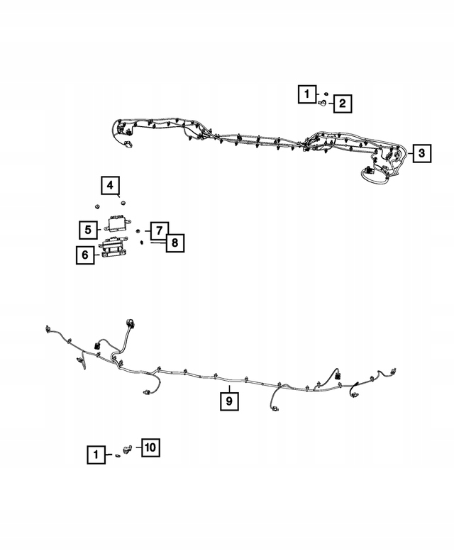 фото №1, Джгут освітлення бампера заднього wrangler jl