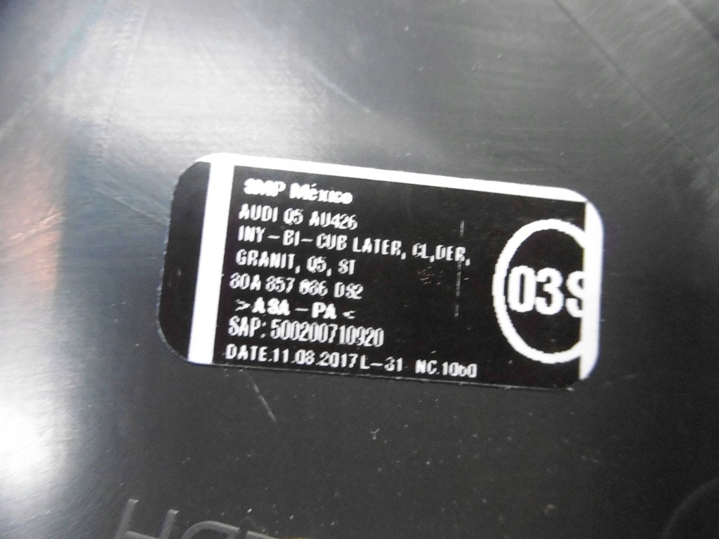 фото №8, Audi q5 80a захист панелі консолі права ліва 80a857086 80a857085