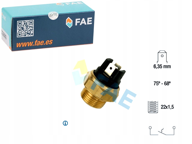 фото №1, Выключатель термический вентилятора fae