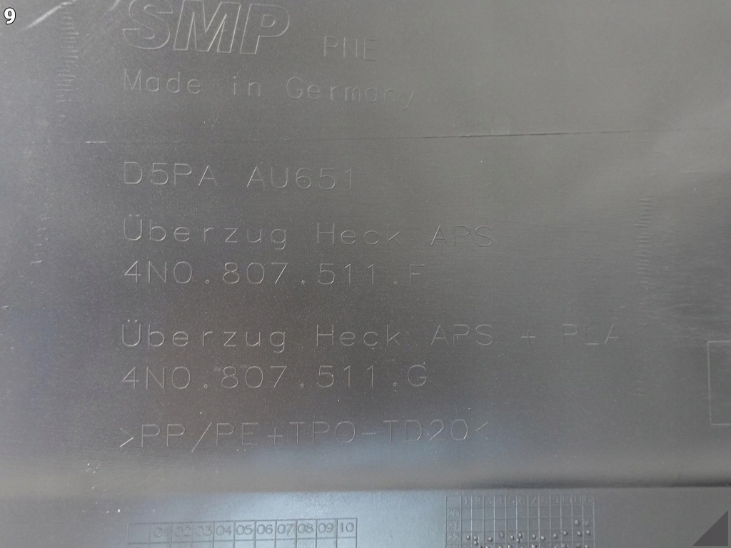 фото №10, Audi a8 4n0 d5 lift 21- zwykły/basis бампер новый задняя org 6xpdc