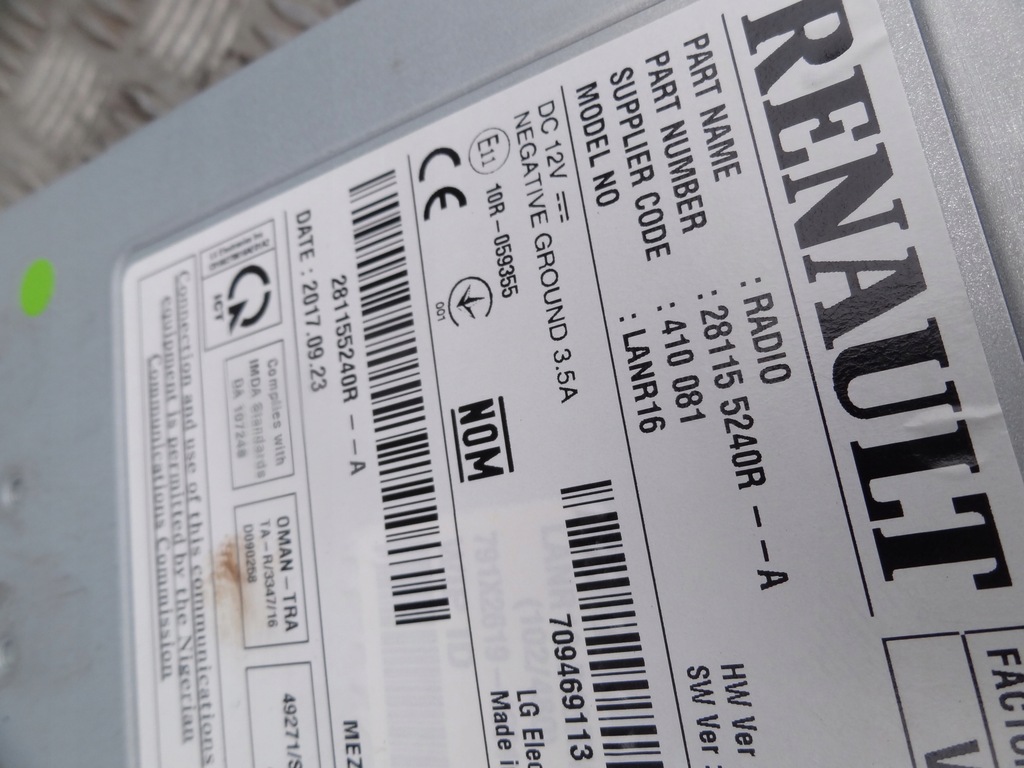 фото №5, Renault talisman 2015 радио навигация дисплей рамка 280907196r оригинал