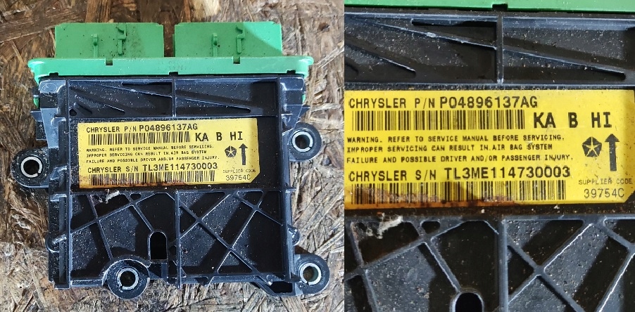 фото №1, Модуль подушка безопасности dodge nitro p04896137ag гарантия