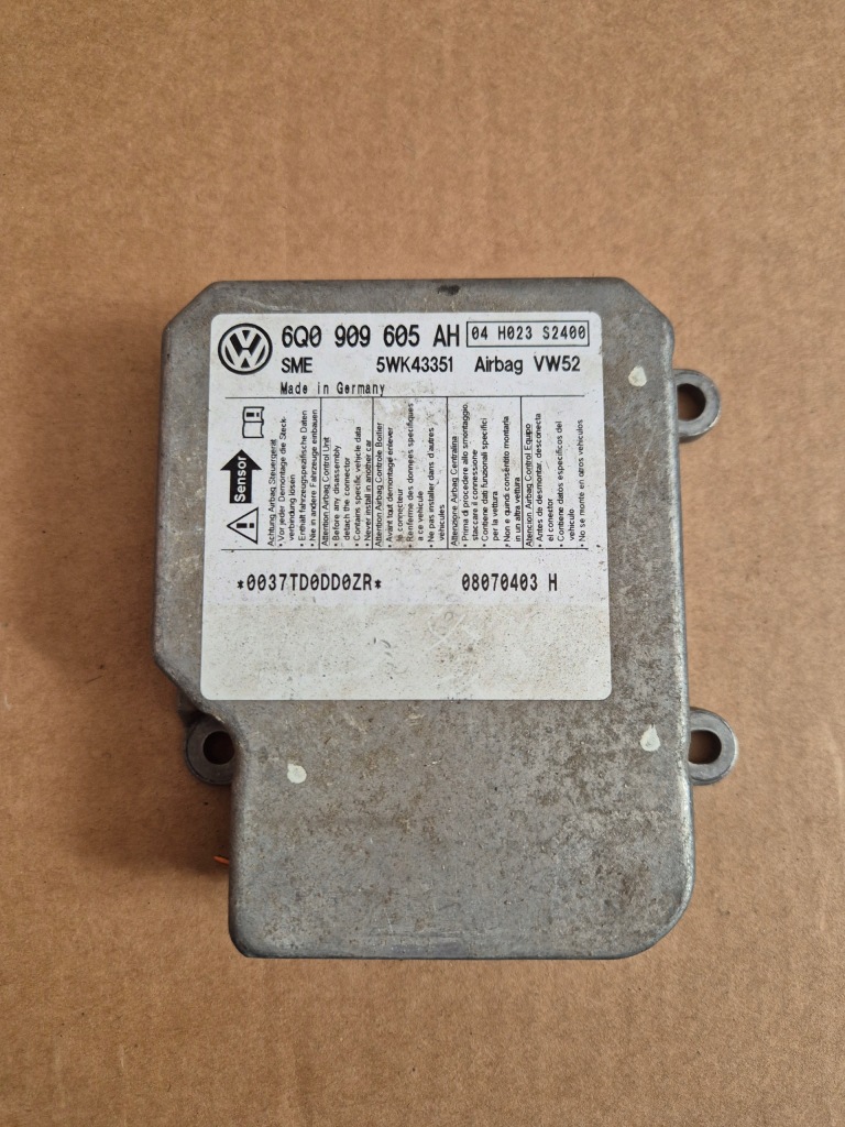 Купити Датчик модуль подушка безпеки vw caddy 3 6q0909605ah