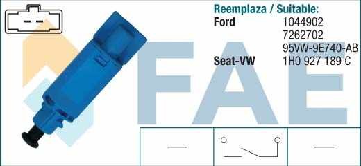 фото №13, Вимикач світла стоп vw golf iii 1,9sdi tdi