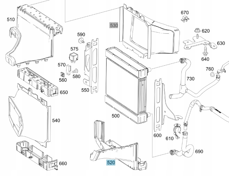 Купить Оригинальная направляющая воздуха правая mercedes sl