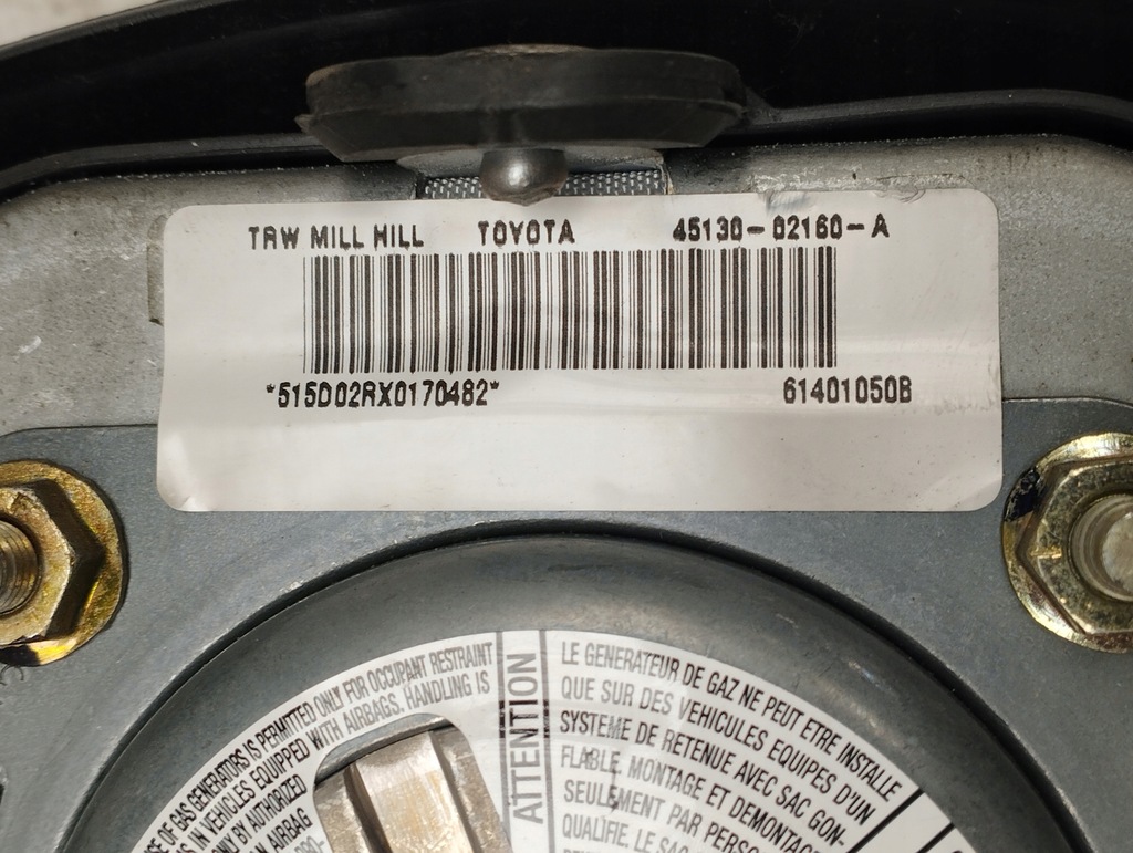 фото №11, Toyota corolla e12 подушка подушка безпеки водія 45130-02160