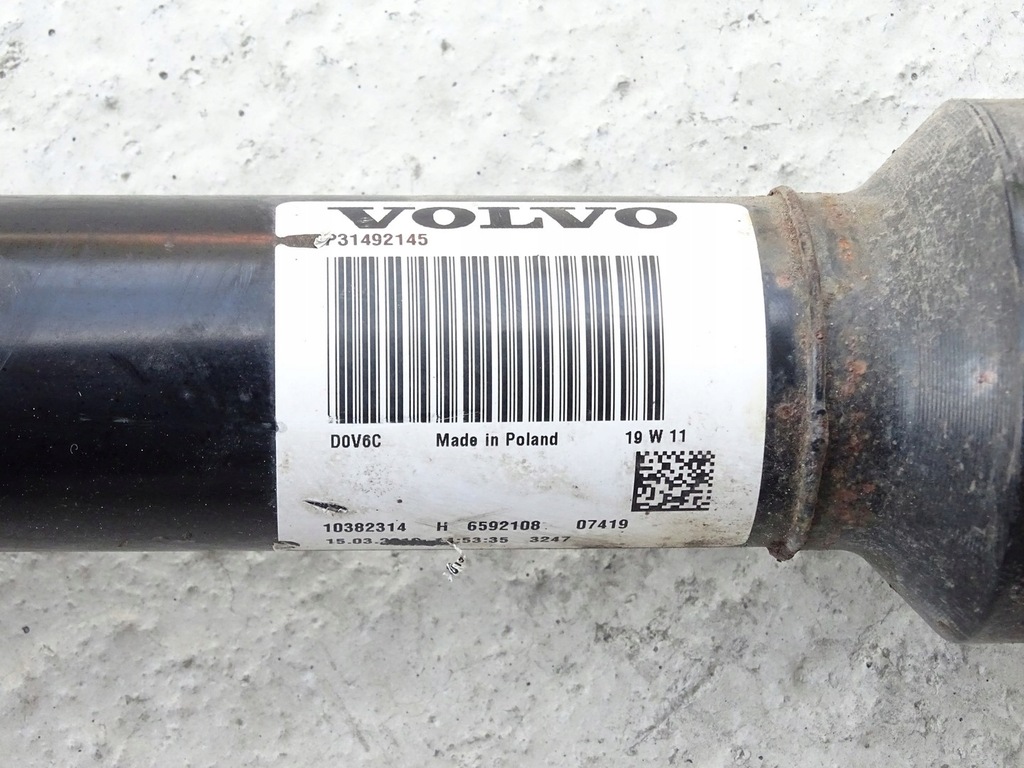 фото №9, Wał приводной кардан volvo xc60 ii xc90 ii p31492145