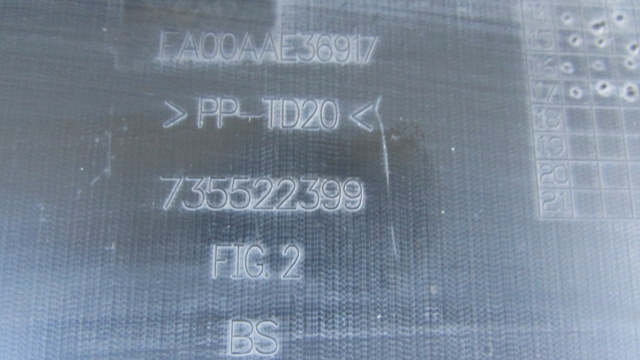 фото №11, Fiat 500l накладка захист бампера передній 735522399