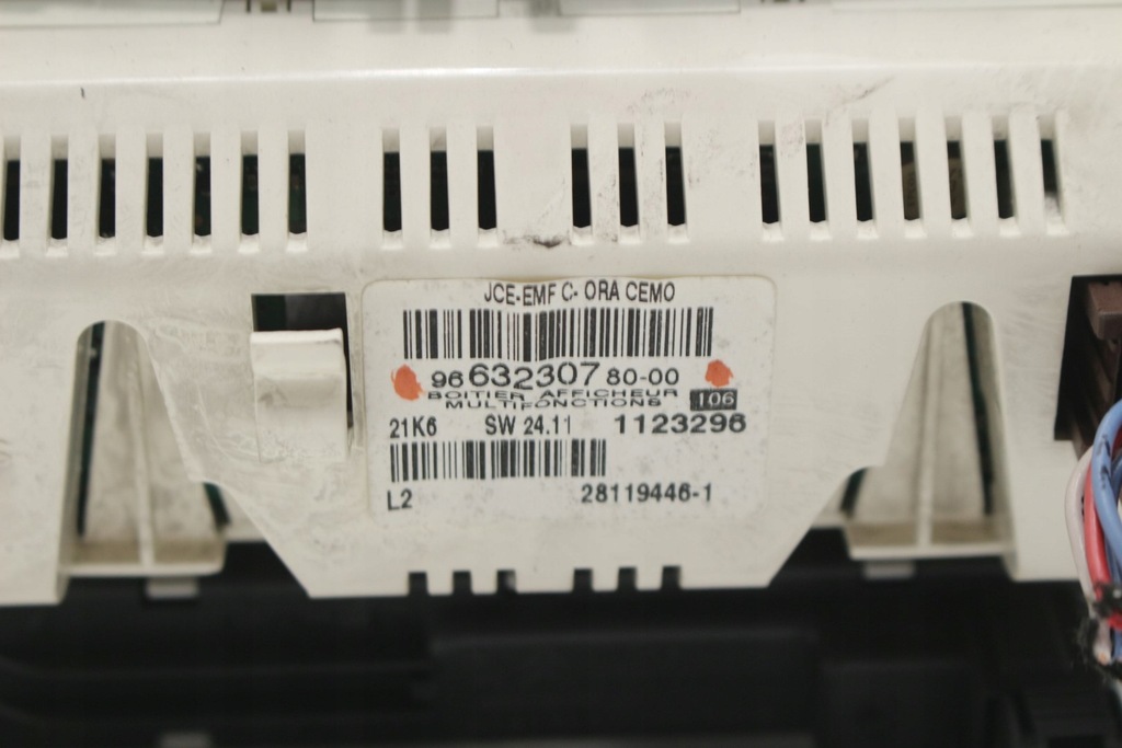 фото №7, Peugeot 207 дисплей радіо годинник 9663230780