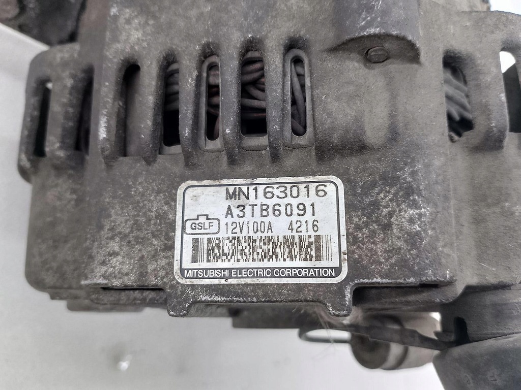 фото №7, Генератор mitsubishi outlander i mn163016 a3tb6091 2.0 16v