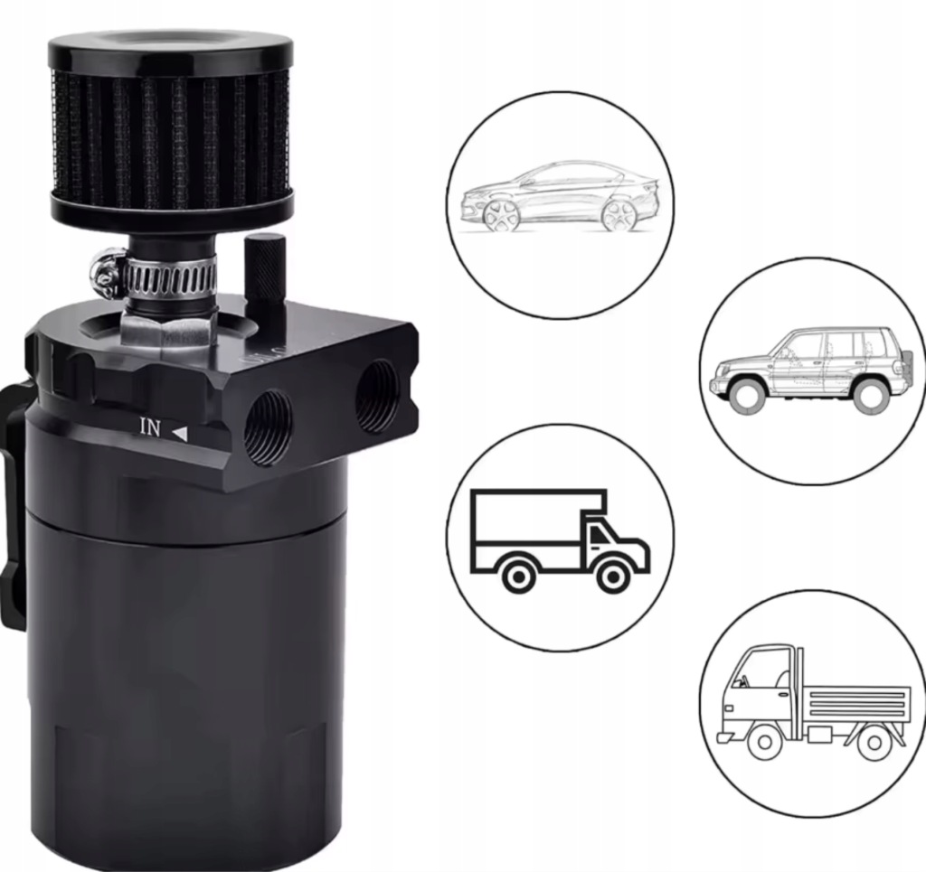 Oil защёлка бак black сепаратор масла набор с фильтром штуцеры 10 1 15mm 3ccc с Разборки