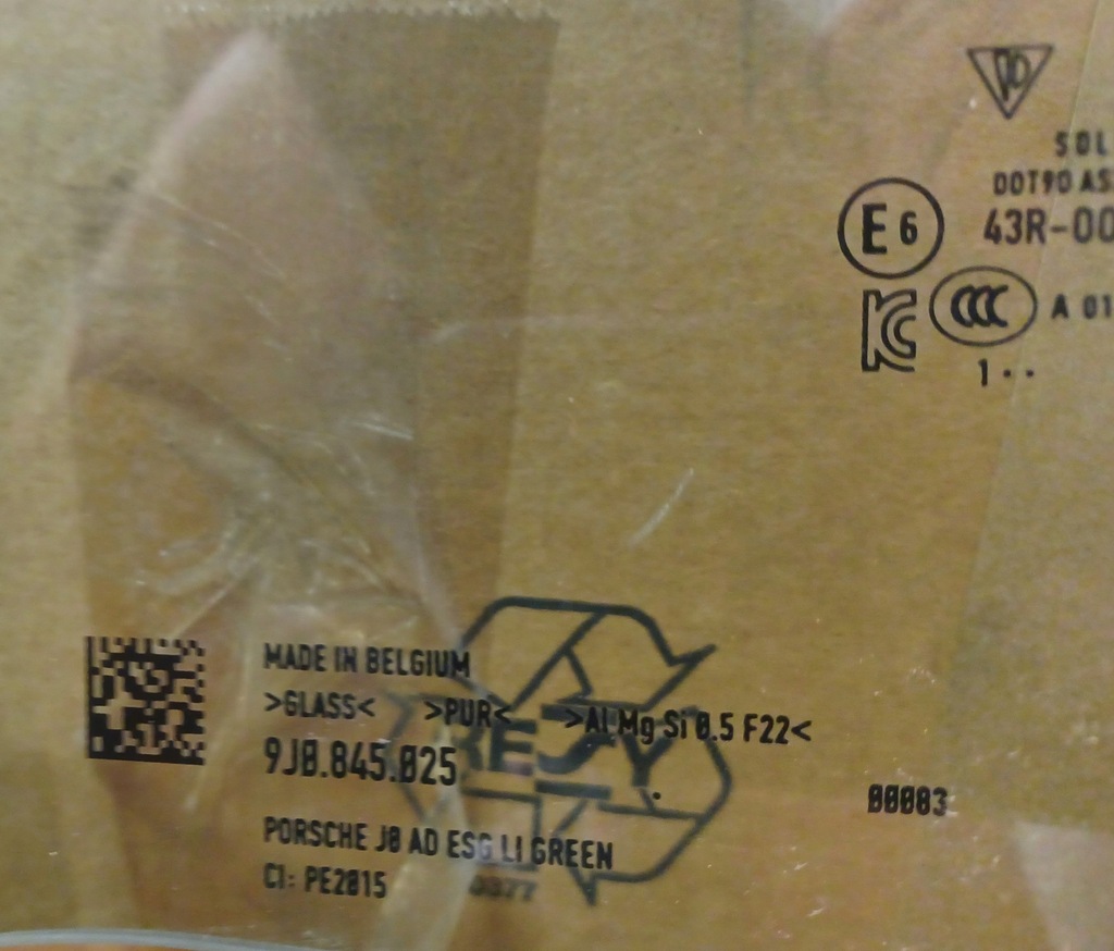 фото №8, Стекло porsche taycan 9j дверь