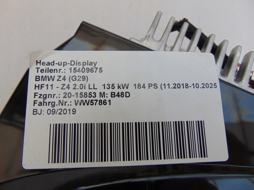 фото №5, Дисплей прозрачный bmw z4 g29 проекционный дисплей 8714304