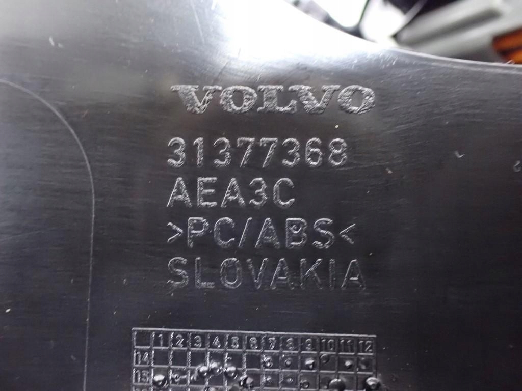 фото №7, Тунель кронштейн na чашки europa оригінал 31377368 volvo s90 ii 16r