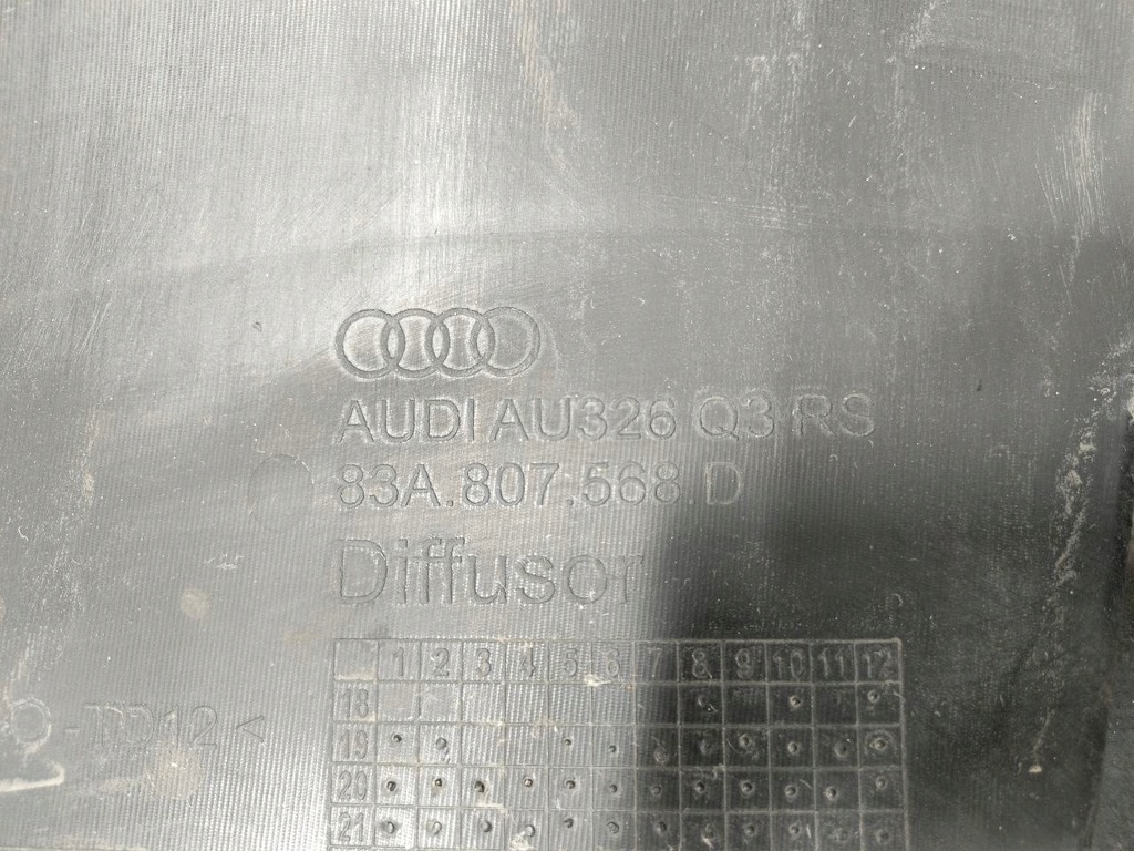 фото №16, Audi rs q3 rsq3 ii 83a sportback 2019- спойлер задняя накладка 83a807568d