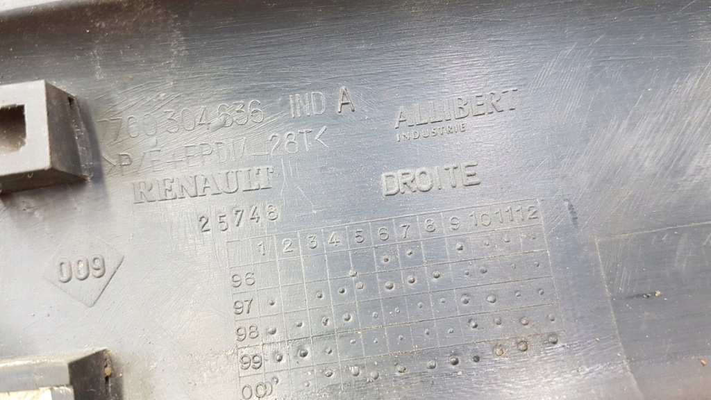 фото №3, Молдинг бічна двері задня ліва renault kangoo i