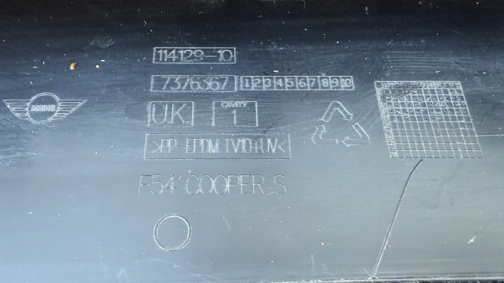 Mini cooper f54 спойлер накладка бампера перед под датчики pdc 7376367 Киев