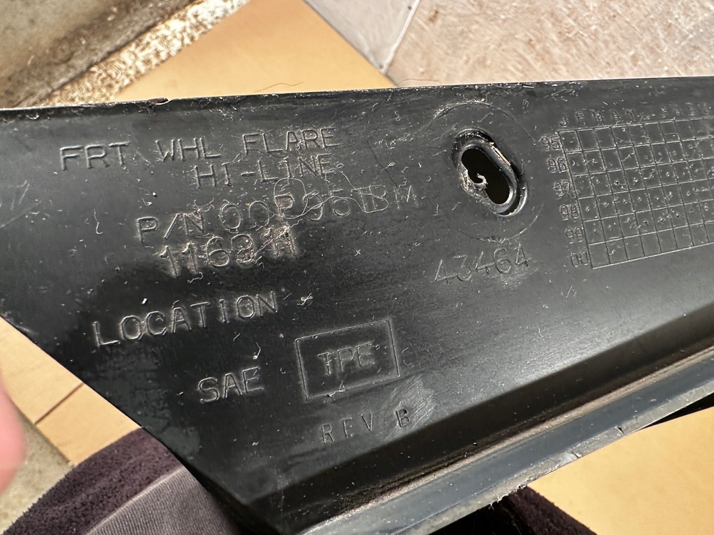 фото №7, Jeep wrangler tj молдинг na крила лівий перед 96-