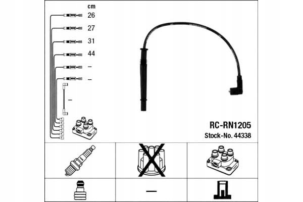 фото №13, Набір трубопровід запалювання ngk 44338