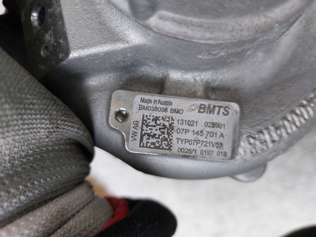 Турбина турбонагнетатель bentley continental 6.0 w12 22r 07p145701a с Разборки