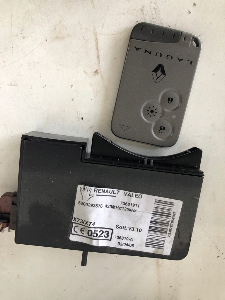 фото №5, Блок управления набор стартовый renault laguna ii 2.0 dci 16v 0281012659