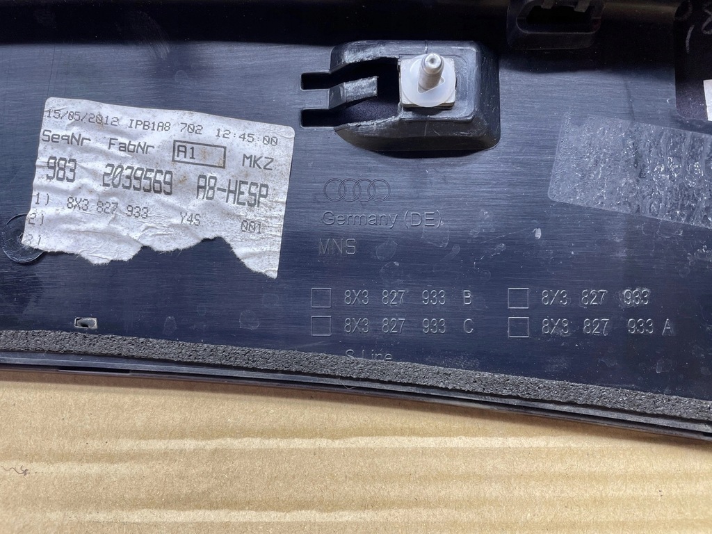 фото №7, Audi a1 8x спойлер спойлер кришки багажника лампа світло стоп 8x3827933