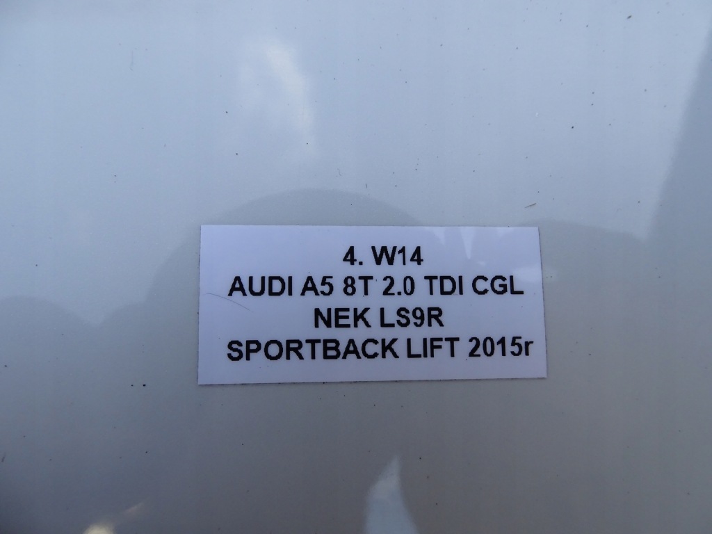 фото №15, Дверь правый перед правое передние ls9r audi a5 8t sportback 07-16r lift