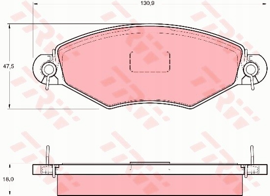 фото №1, Тормозные колодки перед peugeot 206 1998-, 306 1993- 2001