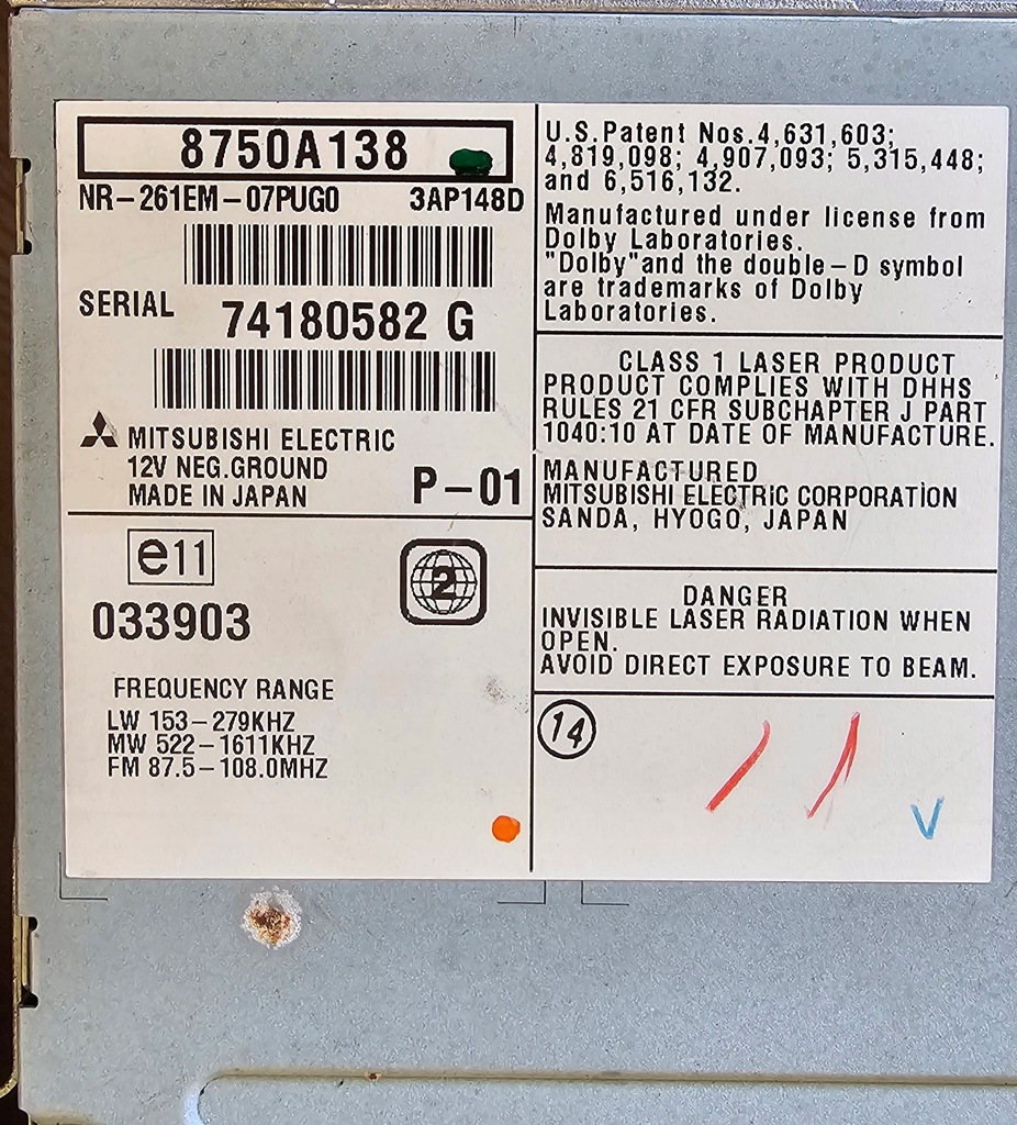 фото №6, Радіо дисплей навігація c-crosser mitsubishi peugeot 8750a138