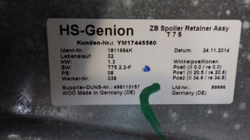 фото №14, Крышка багажника задняя задняя khk peugeot rcz lift ym17445580