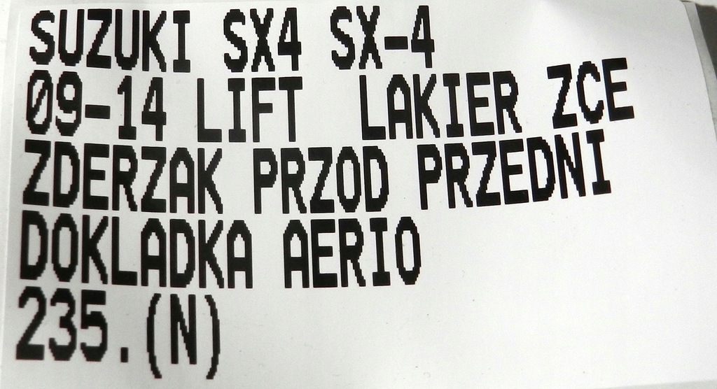 фото №15, Suzuki sx4 sx-4 lift 09-14 бампер перед передній накладка aerio sport zce