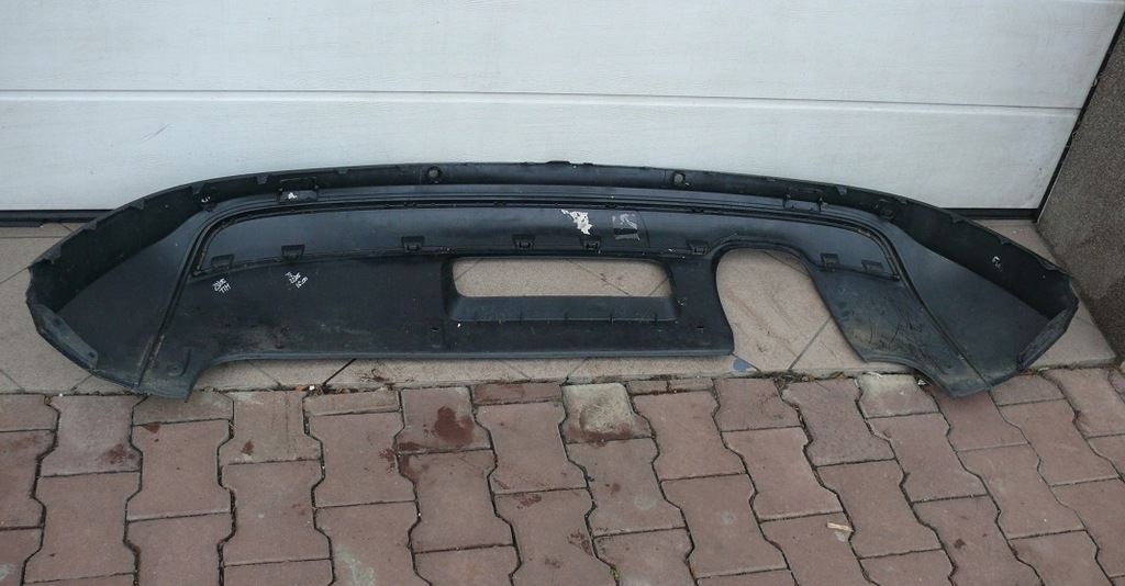 фото №13, Накладка дифузор dół бампера задня s-line audi q3 8u s-line 11-18