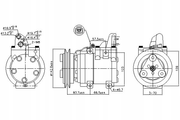 фото №2, Nis890059 компрессор кондиционера ford ranger