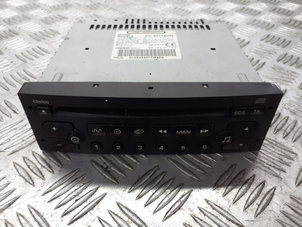 фото №1, Радио заводской cd citroen c3 96488011xt