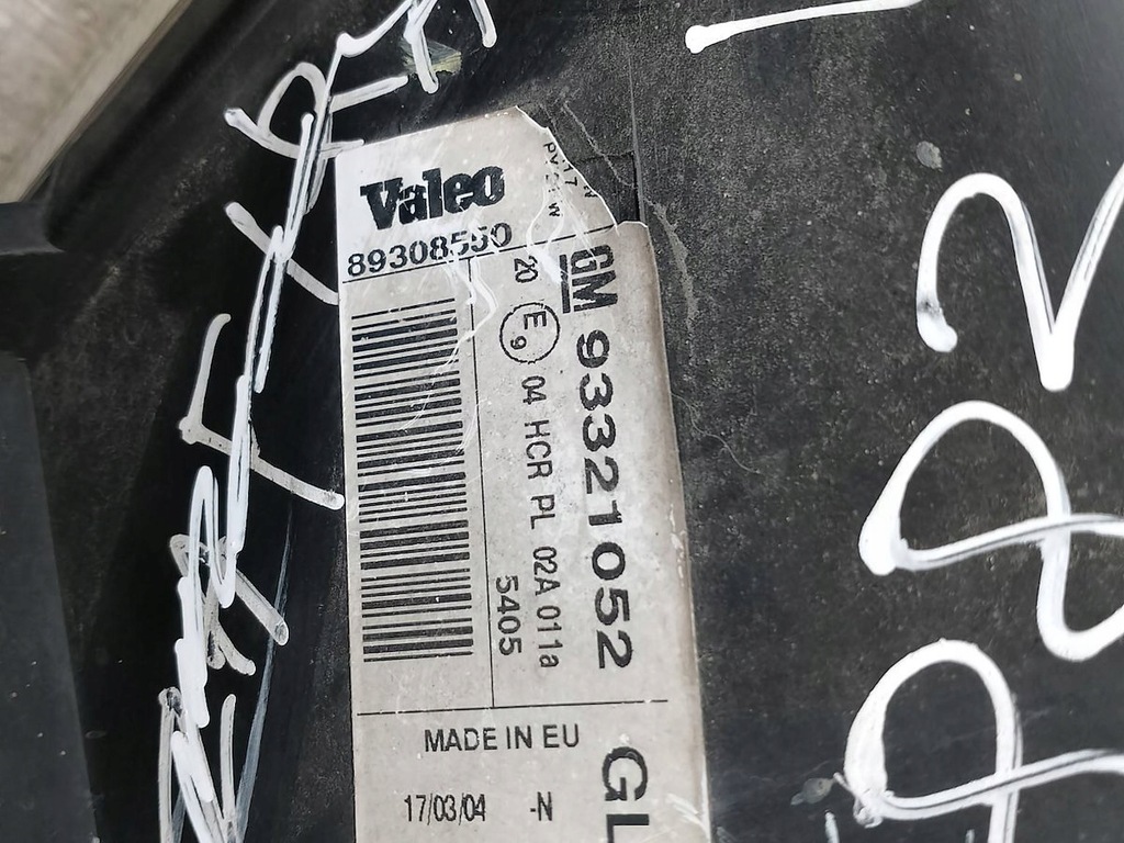 фото №7, Лампа перед левая opel meriva a 93321052 89308550