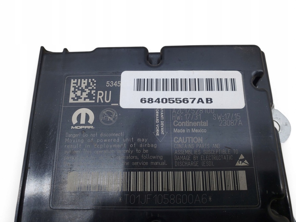 фото №5, Chrysler pacifica 2019 блок керування / модуль подушка безпеки