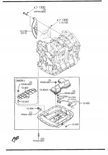 фото №3, Поддон масляная двигателя mazda rx-8 1.3l se fe nowa оригинальный номер