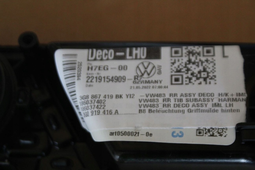 фото №8, Молдинг dekor двері led lt vw passat b8 arteon harman kardon