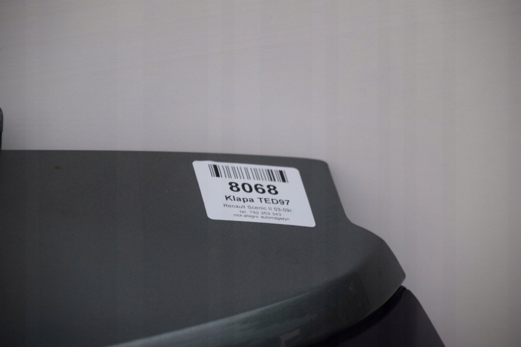 фото №9, Кришка багажника багажника кришка scenic ii 2 ted97 03-09r.