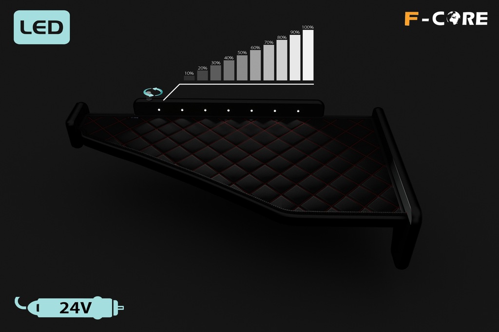фото №5, Полиця панель приладів tir mercedes actros mp4 11-19 led mp4