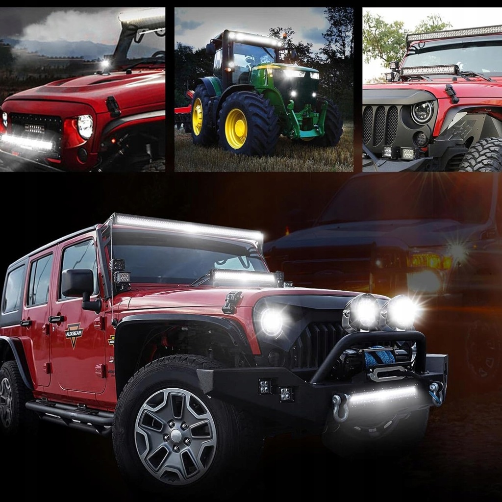 Лампа led рабочая противотуманная фара 100cm łuk wygięta 12v прожектор светодиодная bar dalekos Оригинал