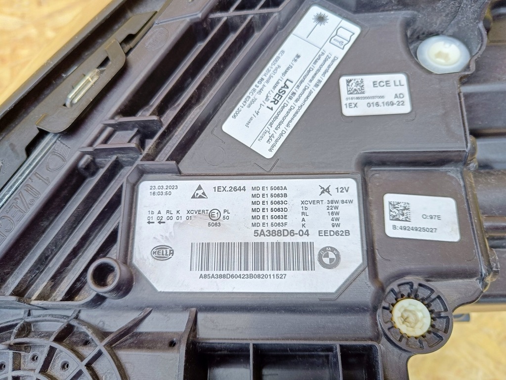 фото №10, Комплектна лампа передня перед права bmw g30 g31 lift lci laser 5a388d6 23r