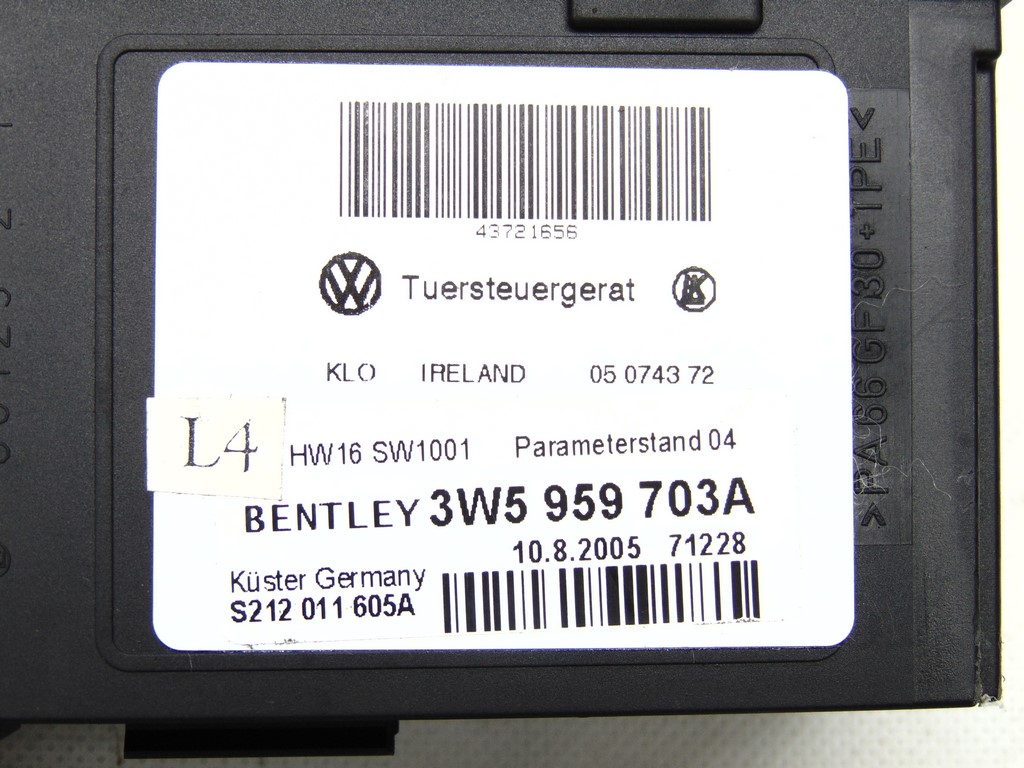 фото №7, Моторчик скло правий задня 3w5959703a bentley continental flying spur 05-13r