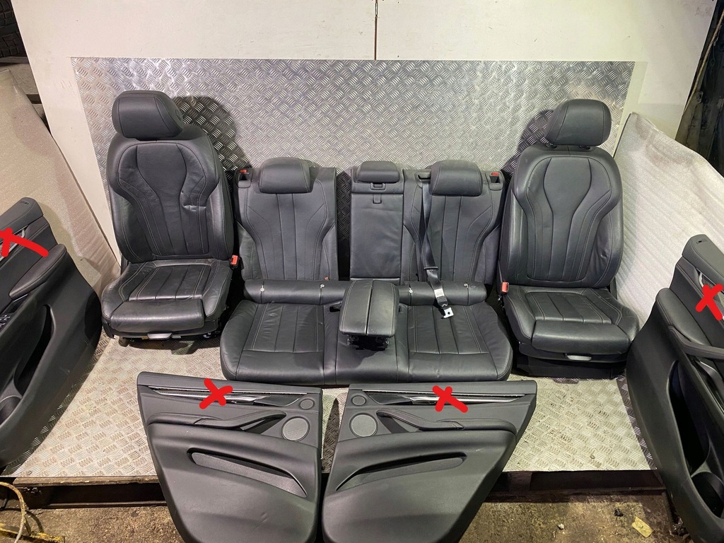 фото №1, Bmw x6 f16 2018 сидіння / заднє сидіння / комплект